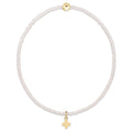 Hope Classic Milkshake Bracelet - Signature Cross Small Gold Charm
