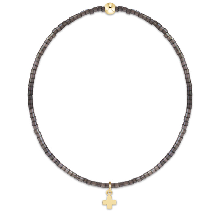 Hope Classic Moonlight Bracelet - Signature Cross Small Gold Charm