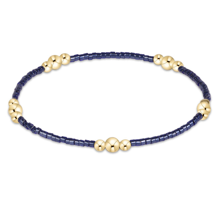 Hope Purpose Gold Bracelet - Navy