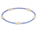 Hope Purpose Pearl Bracelet - Bright Blue