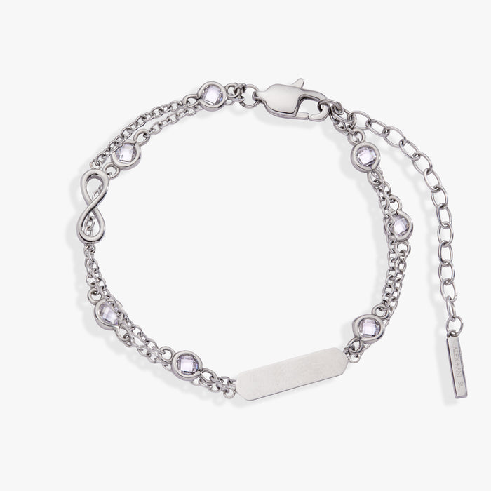 Infinity Chain Double Strand Bracelet