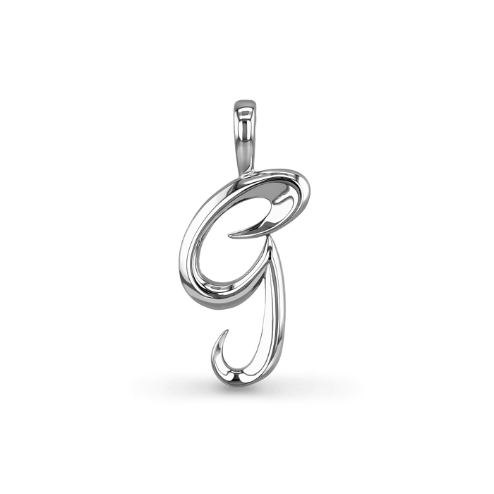 Initial G Love Letter Pendant Catherine Best Dev Silver Pendant