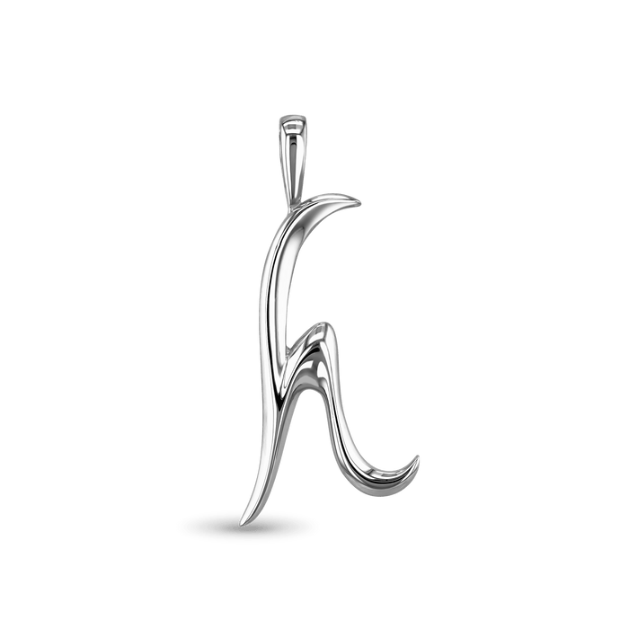 Initial H Love Letter Pendant Catherine Best Dev Pendant Silver
