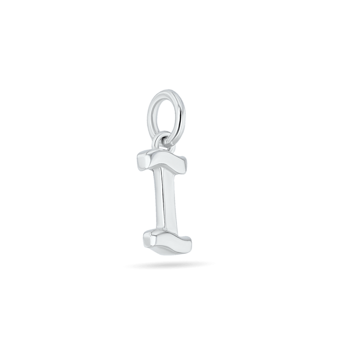 Initial I Love Letter Mini Pendant in Silver Catherine Best Dev