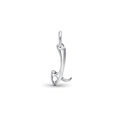 Initial L Love Letter Mini Pendant in Silver Catherine Best Dev Pendant