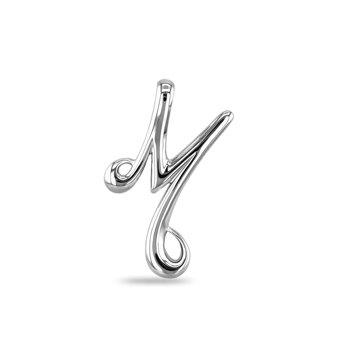 Initial M Love Letter Pendant Catherine Best Dev Silver Pendant