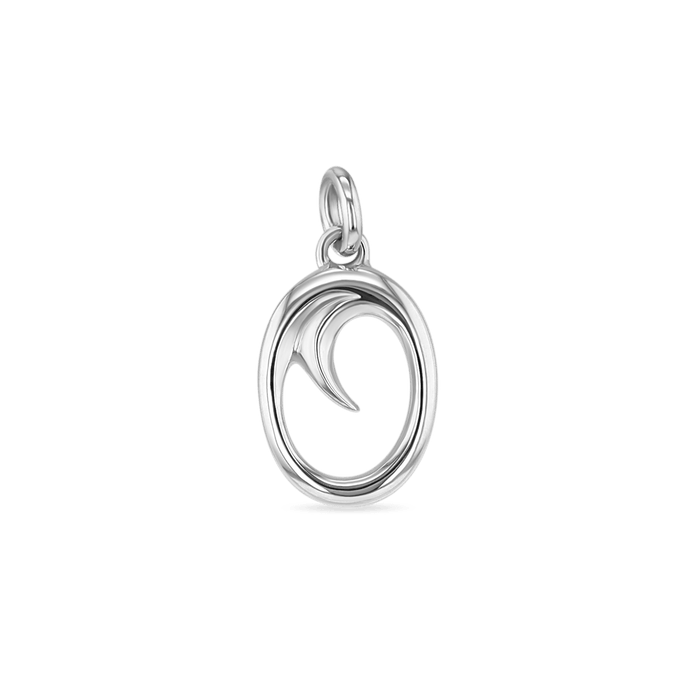 Initial O Love Letter Mini Pendant in Silver Catherine Best Dev