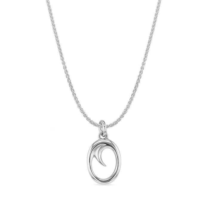 Initial O Love Letter Mini Pendant in Silver Catherine Best Dev