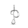 Initial P Love Letter Pendant Catherine Best Dev Silver Pendant