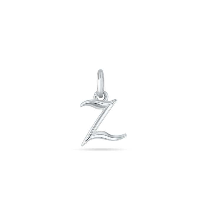 Initial Z Love Letter Mini Pendant in Silver Catherine Best Dev Pendant