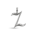 Initial Z Love Letter Pendant Catherine Best Dev Silver Pendant