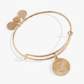 Initial Z Pave Starburst Texture Bangle