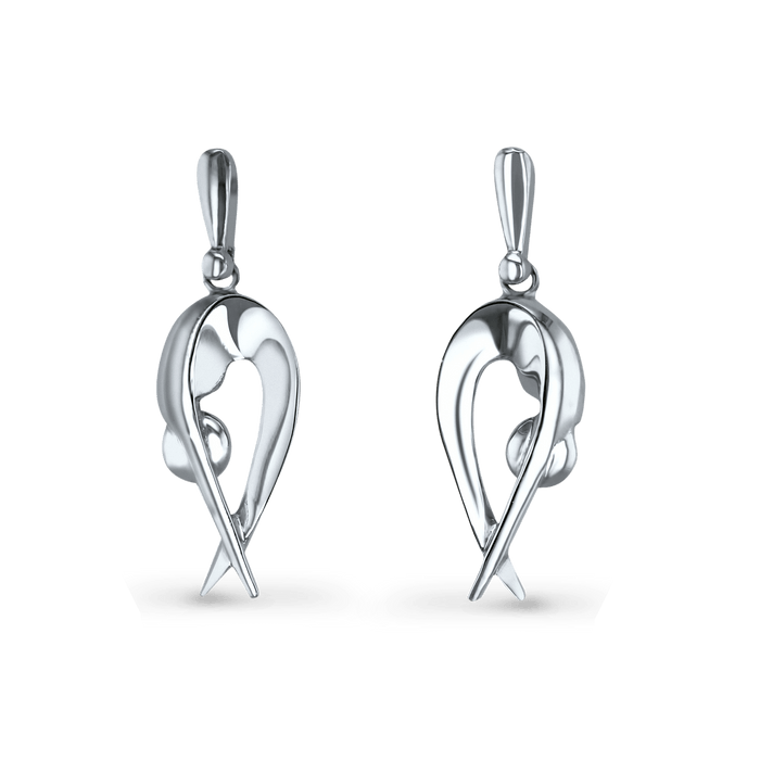 Inner Balance Earrings Catherine Best Dev Silver