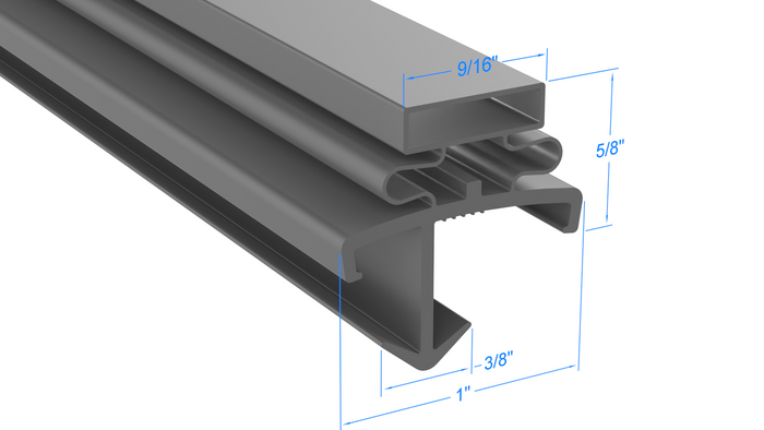 J076140 by Strivide, Magnetic Gasket 36 1/8 x 78 1/4 Compatible with Amerikooler J076140