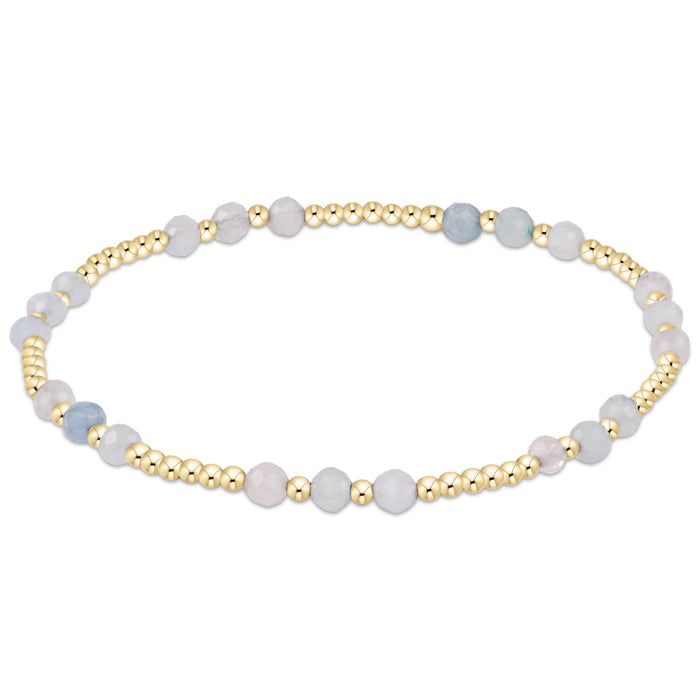 Joy Gem 3mm Bracelet - Aquamarine