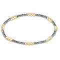 Joy Silver Faceted Hematite 2mm Bracelet