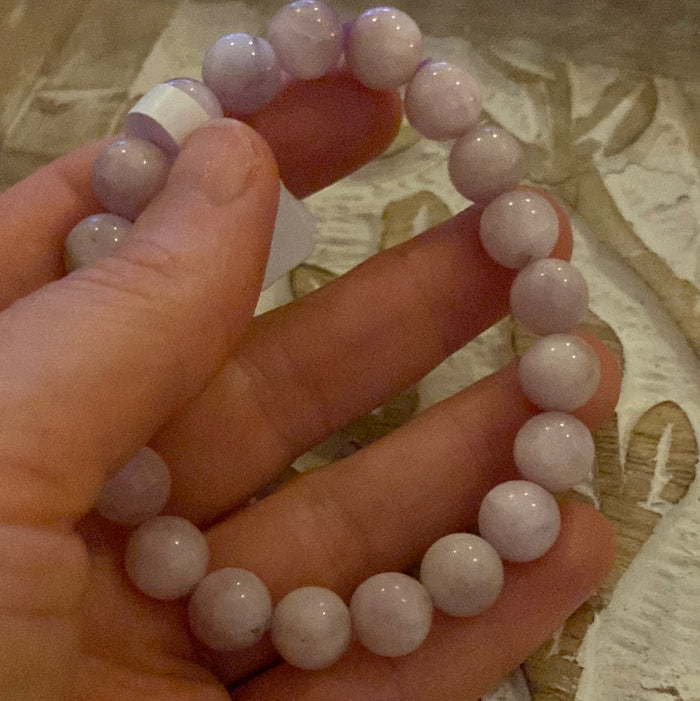 Kunzite -  8mm Bead Bracelet