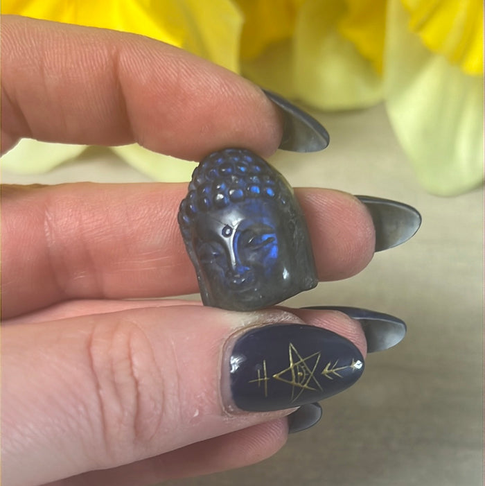 Lab Labradorite Buddha