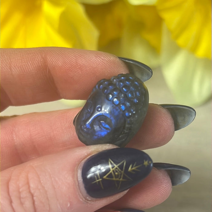 Lab Labradorite Buddha