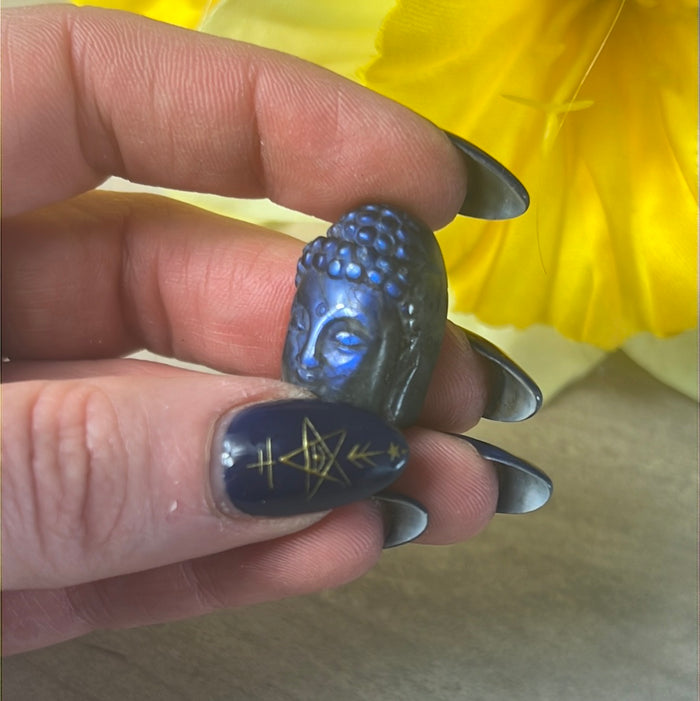 Lab Labradorite Buddha