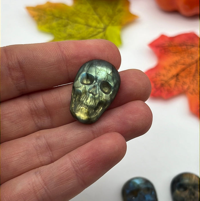 Labradorite Lab Cab Skull