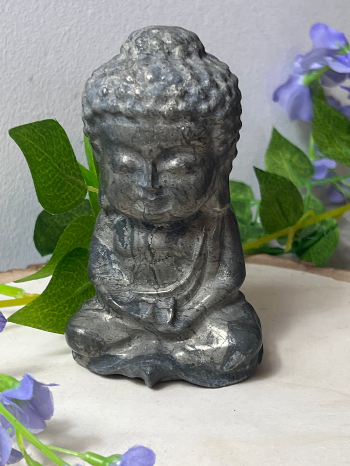 Large Pyrite Baby Buddha