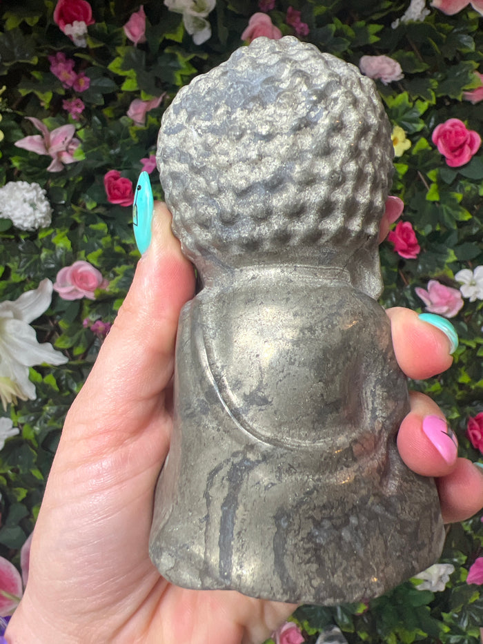 Large Pyrite Baby Buddha