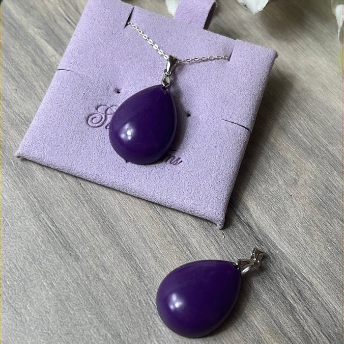 Lepidolite 925 Sterling Pendant