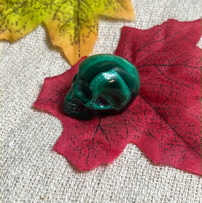 Malachite Skull
