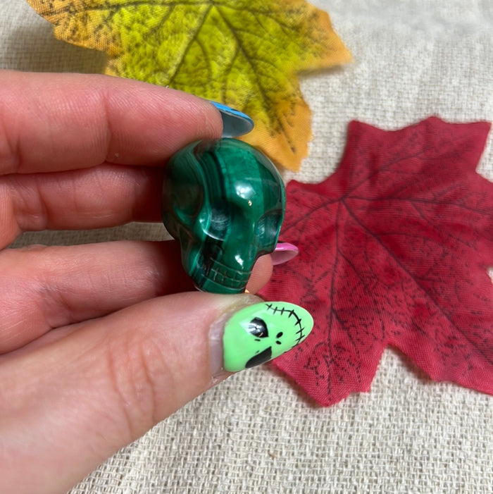 Malachite Skull