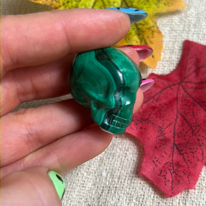 Malachite Skull