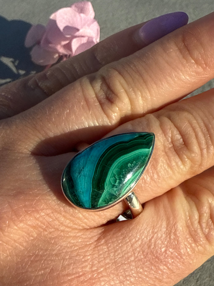 Malacholla 925 Silver Ring - Size W