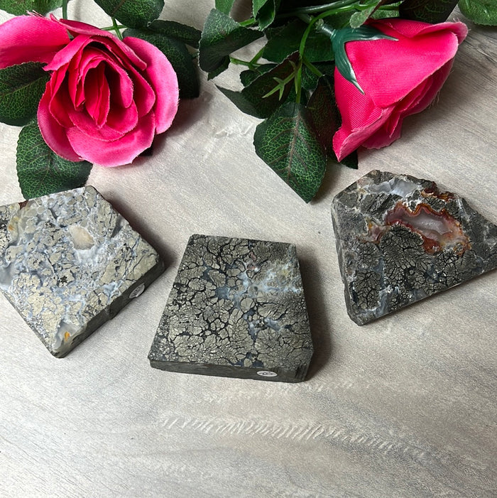 Marcasite Pyrite Slab Slice