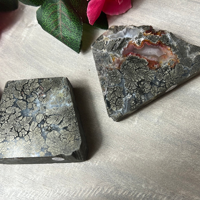 Marcasite Pyrite Slab Slice