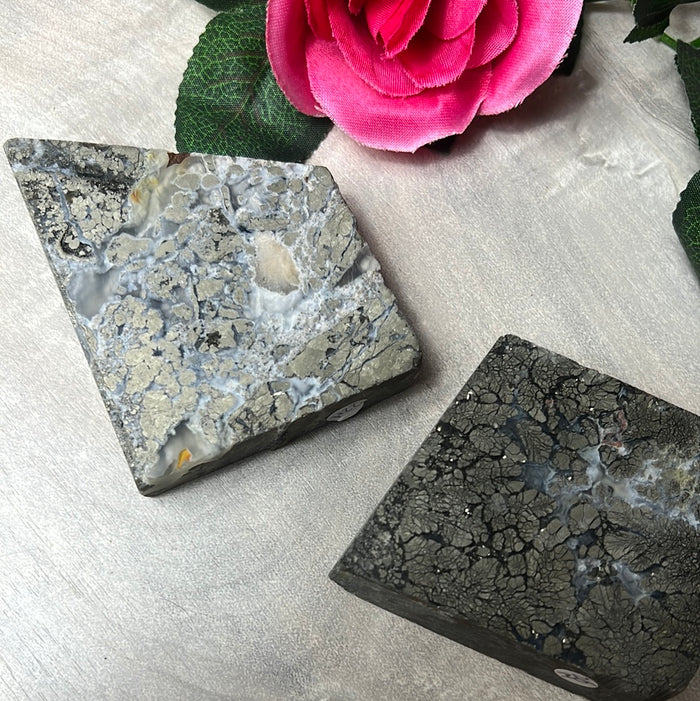 Marcasite Pyrite Slab Slice