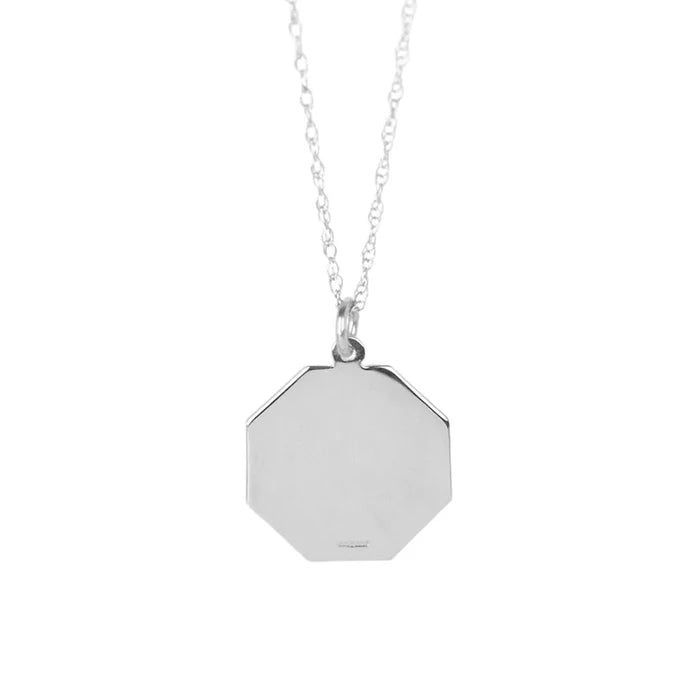 Men's Engravable St Christopher Necklace | Silver