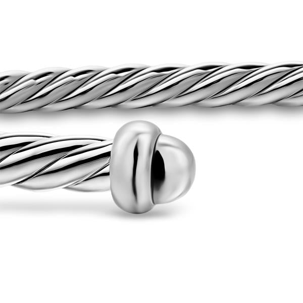 Micro Cable Flex Bracelet in Sterling Silver, 2.6mm