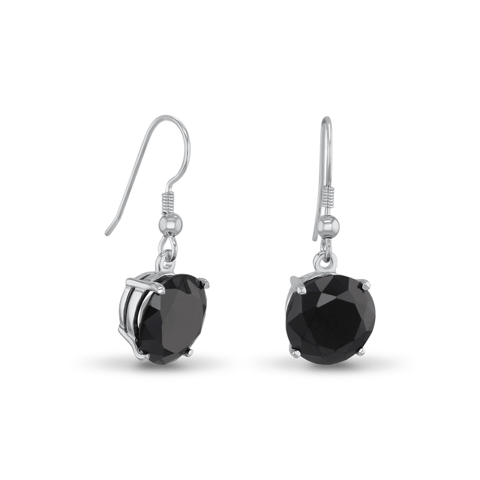 Midnight Earrings Catherine Best Dev Single Stone in Black Cz