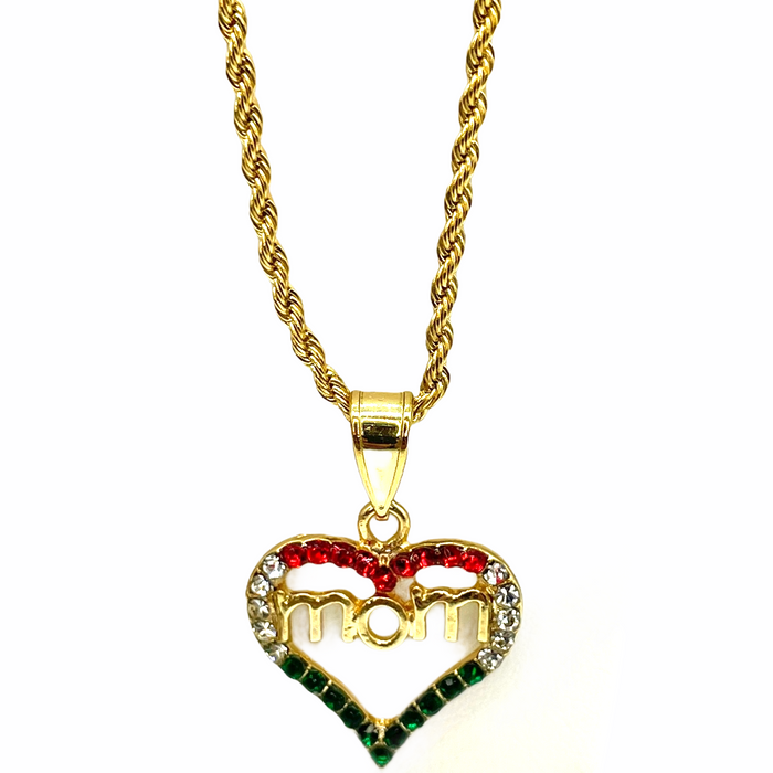 Mom Heart (24K Gold Filled)