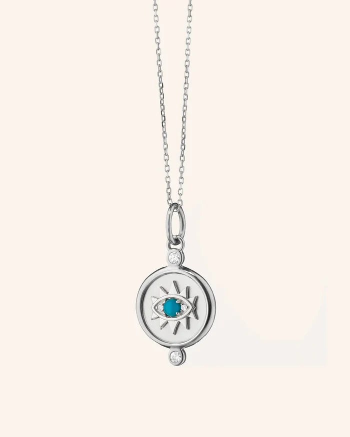 Monica Rich Kosann Mini “Protect” Evil Eye Charm