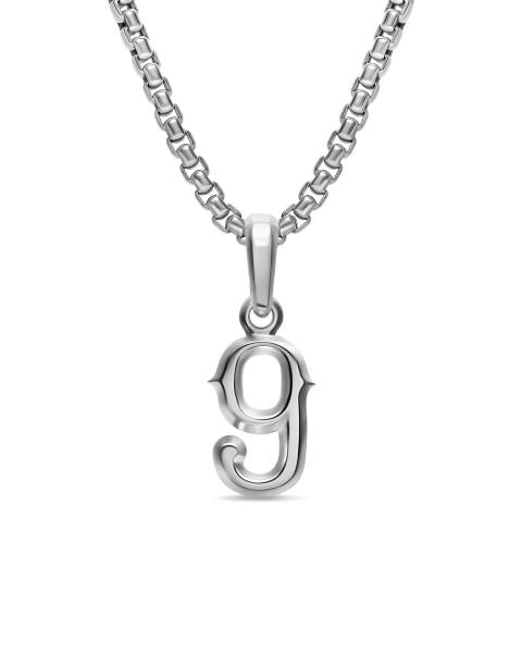 Number Nine Amulet in Sterling Silver, 18.6mm