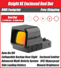 Osight XE Enclosed Red Dot Sight, RMR Footprint, 2/6+32 MOA Multi-Reticle System, Battery Operated