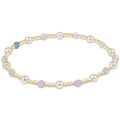 Pearl Sincerity 4mm Gem Bracelet - Aquamarine