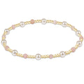 Pearl Sincerity 4mm Gem Bracelet - Pink Opal