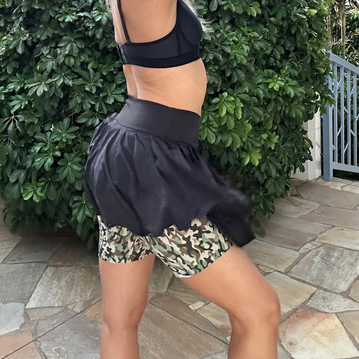 no thigh rub solution camouflage bandelettes thigh bands close up on model