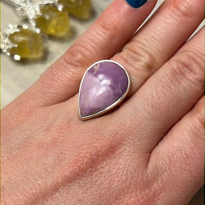 Phosphosiderite 925 Ring - Size L 1/2
