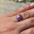 Phosphosiderite 925 Ring - Size L 1/2