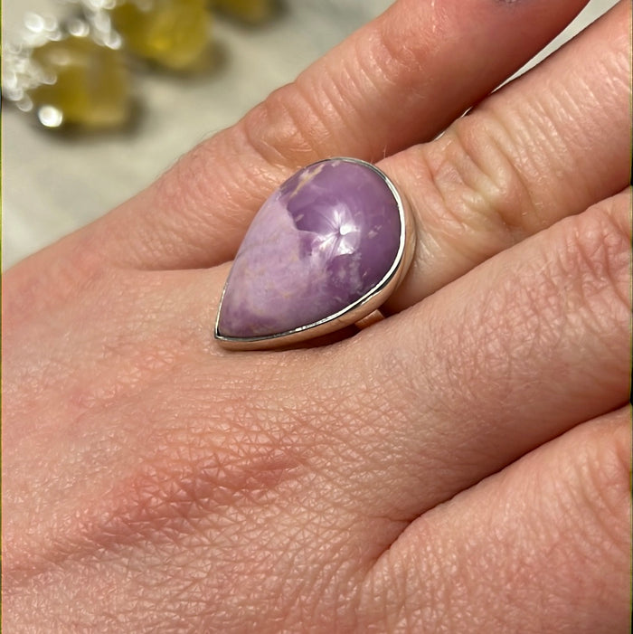 Phosphosiderite 925 Ring - Size L 1/2