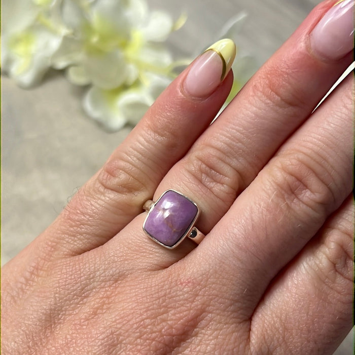 Phosphosiderite 925 Ring - Size L 1/2