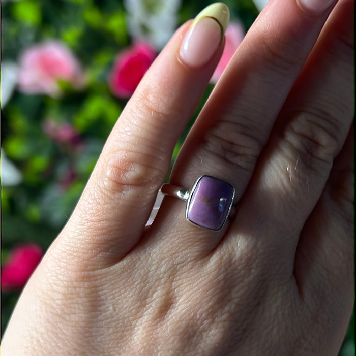 Phosphosiderite 925 Ring - Size L 1/2